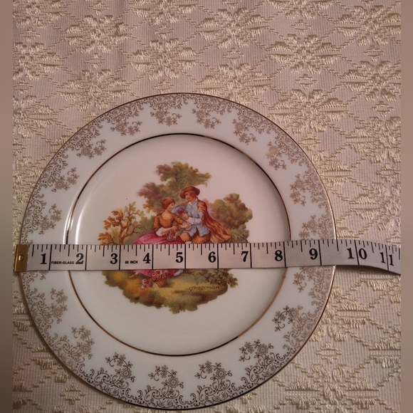 T. Limoges decorative porcelain plate - Picture 8 of 8